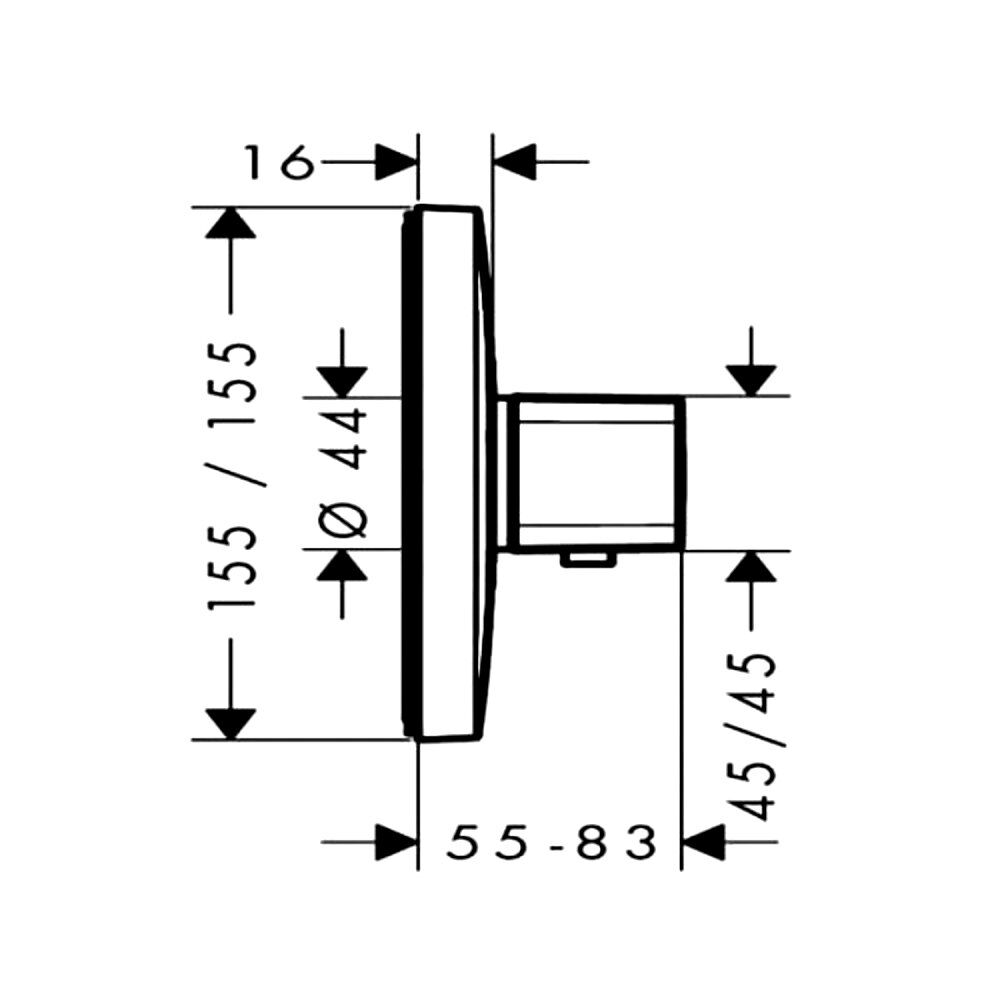 Термостат Hansgrohe Ecostat E 15705000 встраиваемый