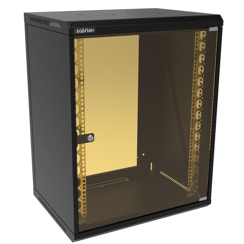 Шкаф телекоммуникационный настенный ТВЛ-15U-600-450-СР-9005 SUPRLAN 05-1503-B