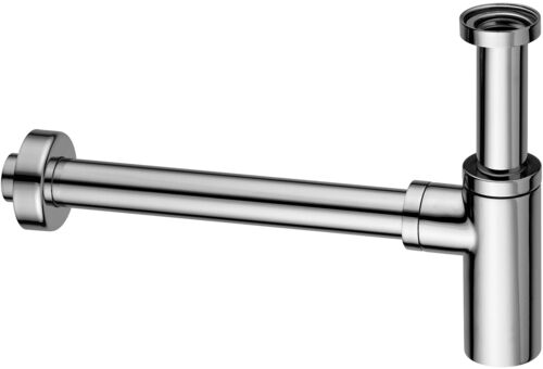 Сифон круглый с подключением 1' 1/4, хром