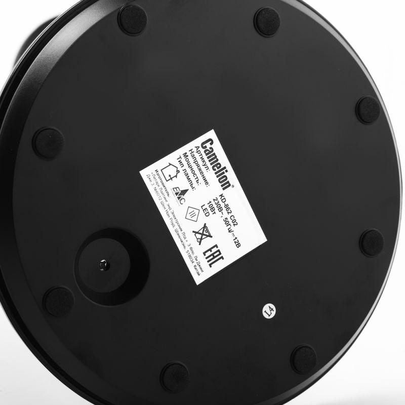 Светильник светодиодный настольный KD-862 C02 LED 10Вт 580лм черн. Camelion 15180