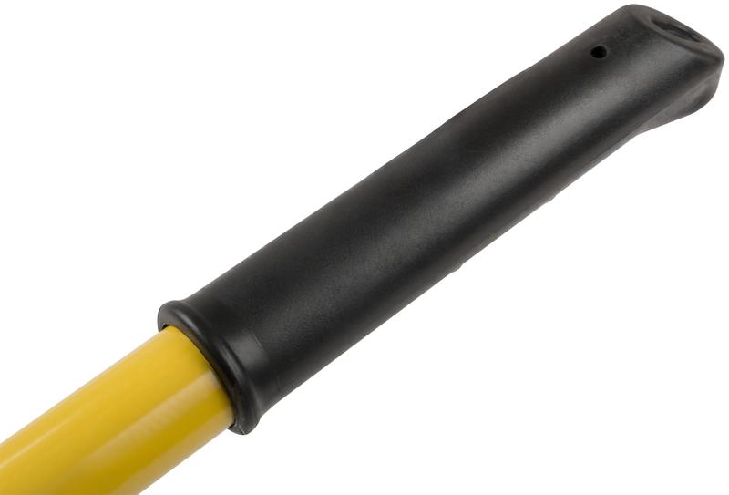 Грабли веерные проволочные 22 зуба 440х1553мм с желт. металлизированным черенком 76945