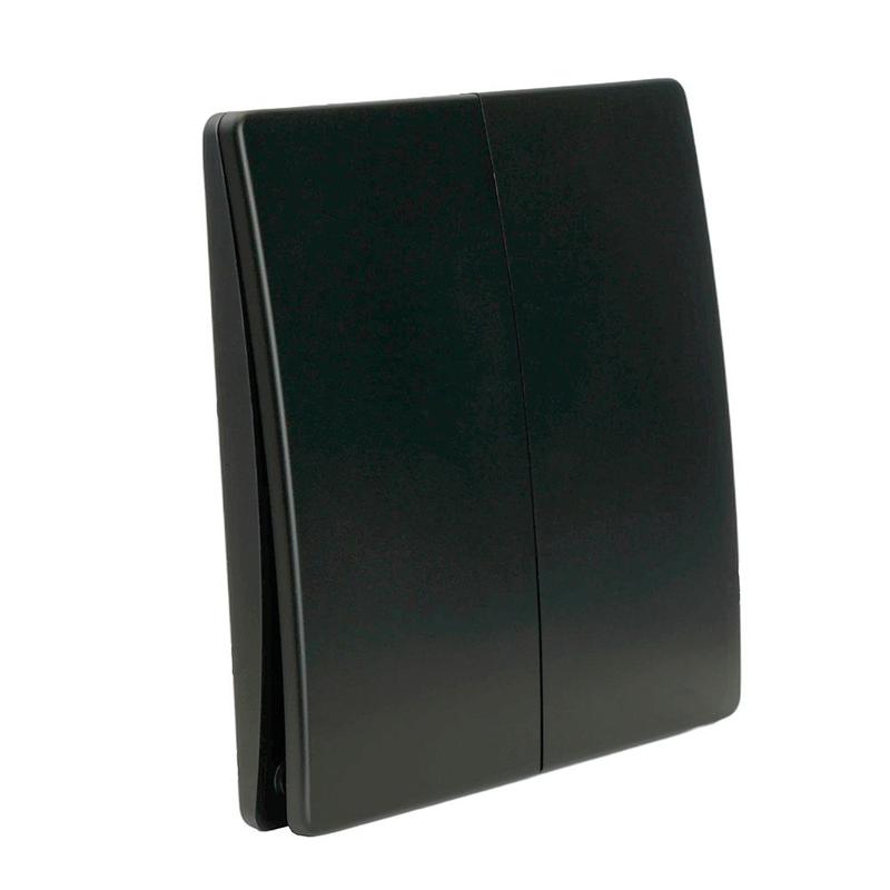 Выключатель дистанционного управления двухклавишный 7мВт IP65 TM92 черн. FERON 51027