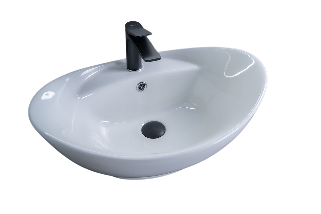 Раковина Gid N9018 51107 накладная белая 59x39x21