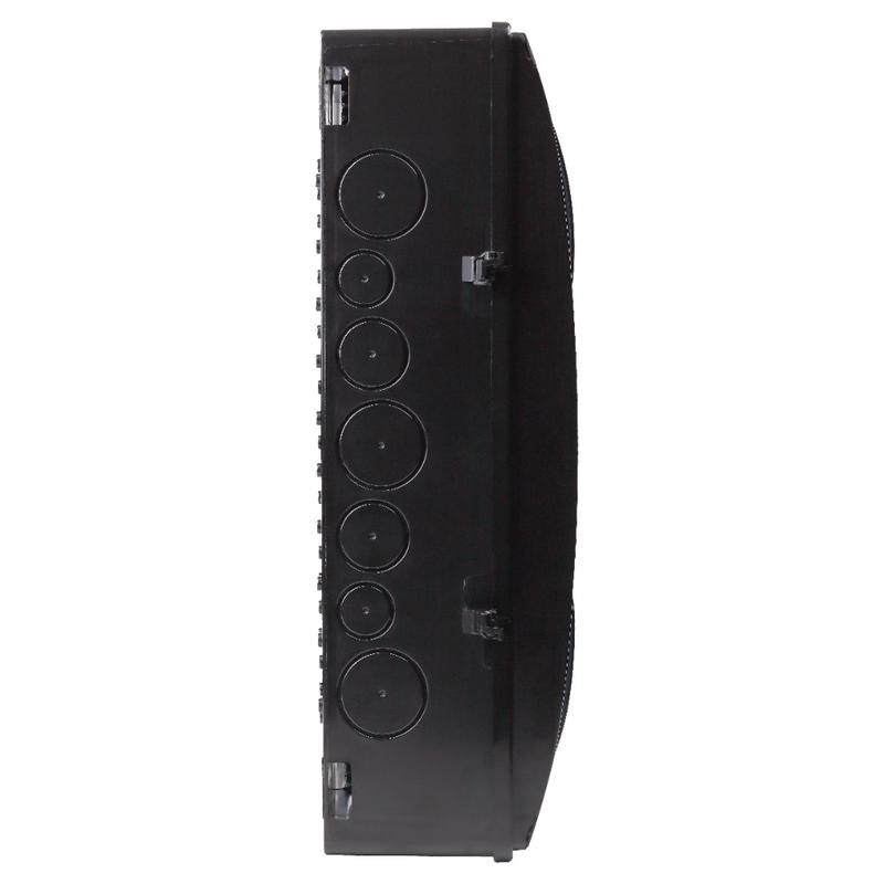 Щиток отркрытая проводка на 20 модулей с 2 вертик.дверцами 390х302х120мм черный IP65 УХЛ1 Ruvinil 69020Ч