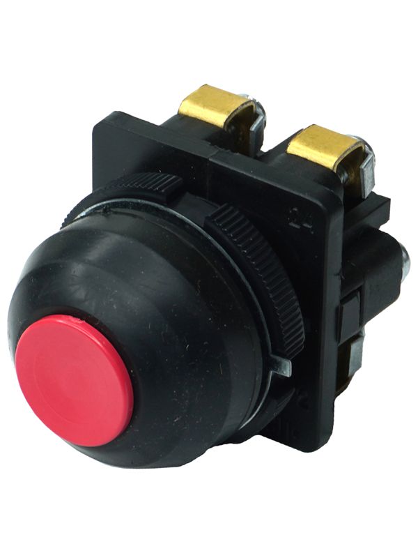 Выключатель кнопочный КЕ-081 У2 исп.2 1НО+1НЗ цилиндр 10А IP54 660В красн. Электротехник ET502359