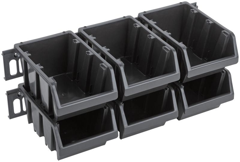 Набор лотков для крепежа (15шт лотков 150х95х70мм+4шт планок) черн. MOS 65701М