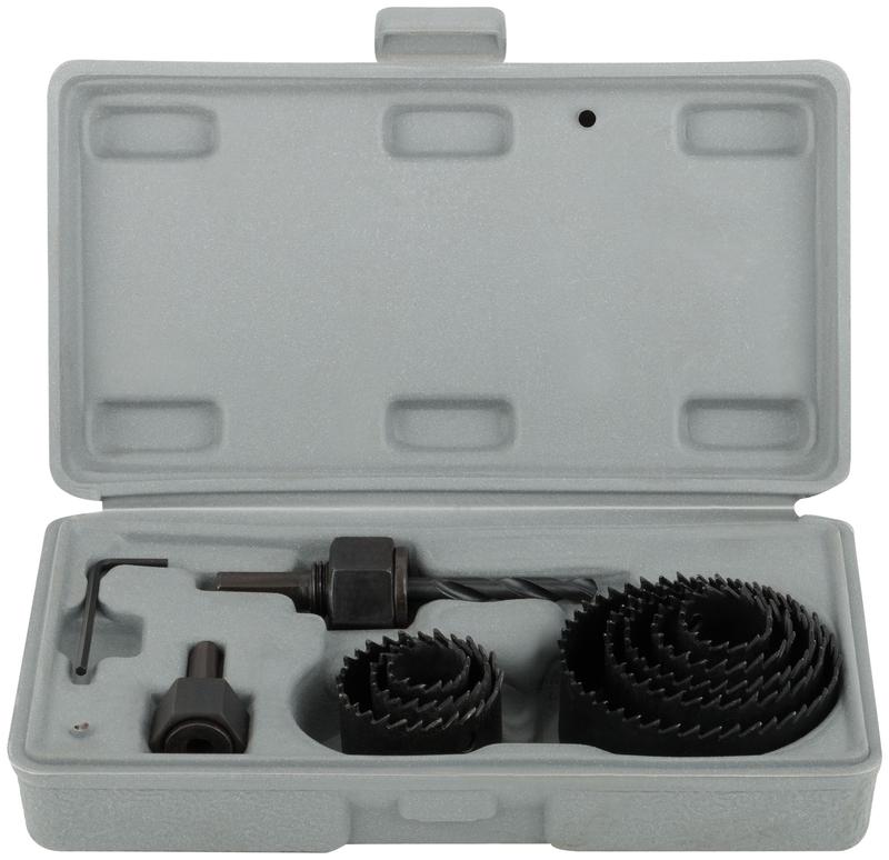 Пила круговая набор 8шт (19; 22; 28; 32; 38; 44; 51; 64мм) в кейсе MOS 36732М