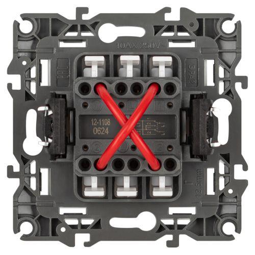 Переключатель перекрестный Эра12 12-1108-16 250В 10АХ титан Эра Б0065705