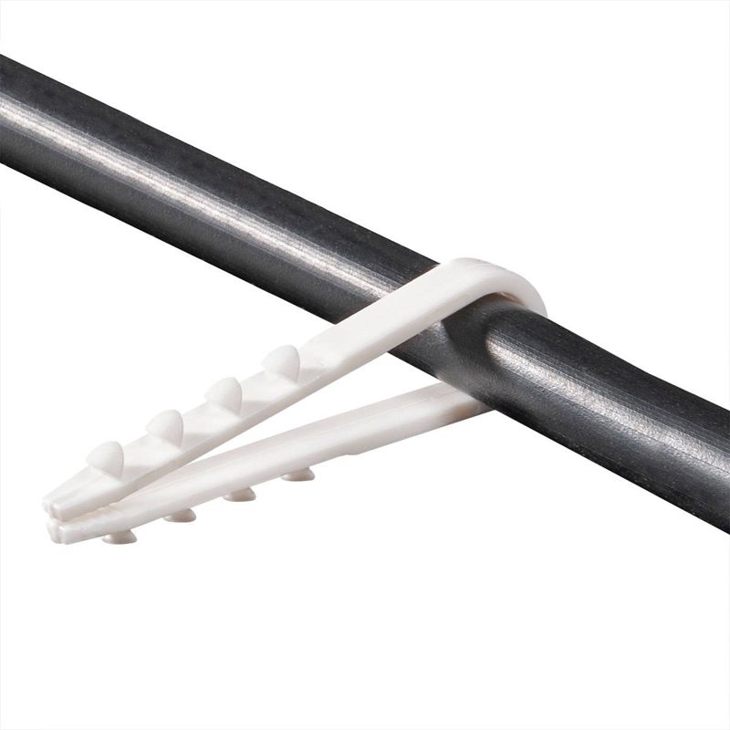 Дюбель-хомут ДХ 5-10 для круглого кабеля нейлон бел. (уп.100шт) Fortisflex 56866