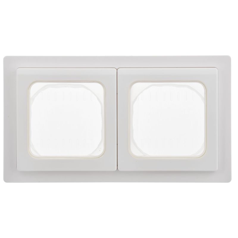 Рамка 2-м СП FLITE Рпро-2-55-ФлБ IP55 бел. IEK FI-M20-32-55-K01