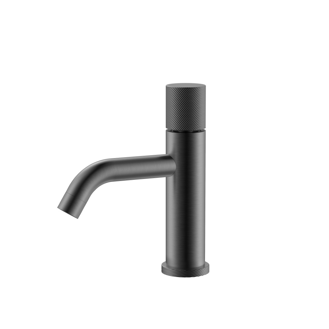 Смеситель STICK для умыв. низ. GUN METAL SPIRALE_Комплект