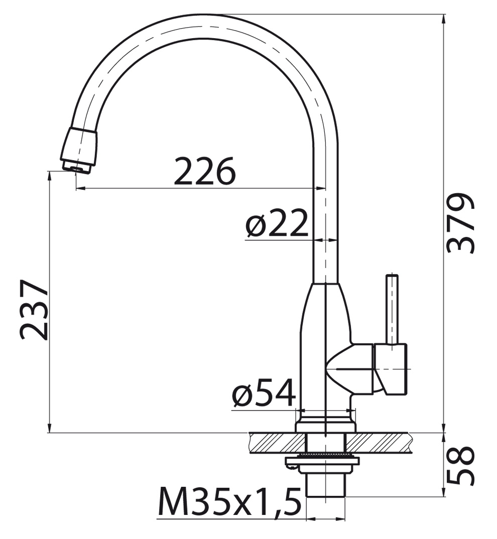 Смеситель для кухни BelBagno BB-LAM09B-IN