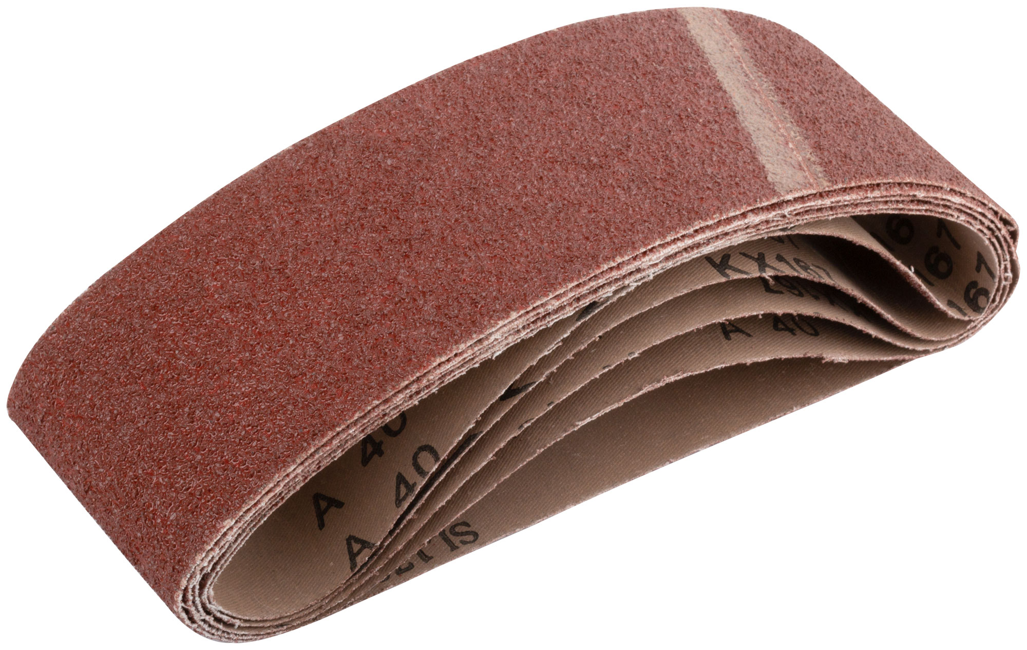 Ленты шлифовальные бесконечные, водостойкие, на тканевой основе, 5 шт., 75х533 мм  Р 40