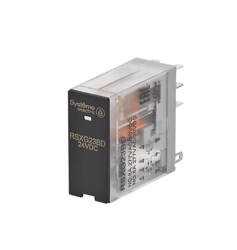 Реле 8А 2CO 24В DC LED SE RSXG23BD