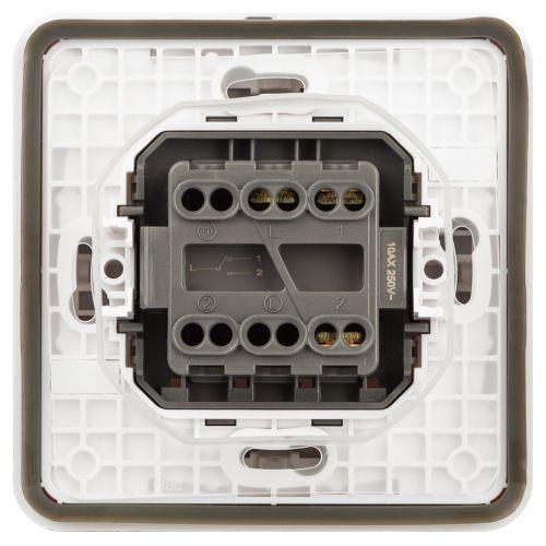 Переключатель Эксперт 11-1523-01 IP55 10АХ-250В СУ бел. Эра Б0063300