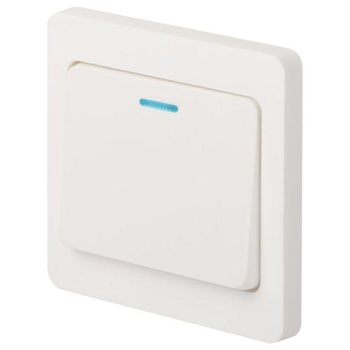 Выключатель 1-кл. СП Style 7-102-01 10А IP20 250В с подсветкой бел. Intro Б0060627