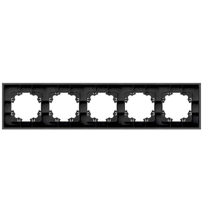 Рамка 5-м Афина стеклянная графит UNIVersal 2258