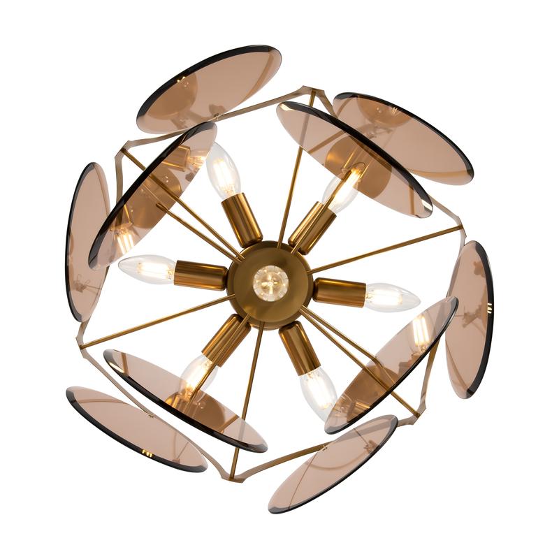 Светильник Tea 60Вт E14х7 IP20 подвесной Freya FR5146PL-07G