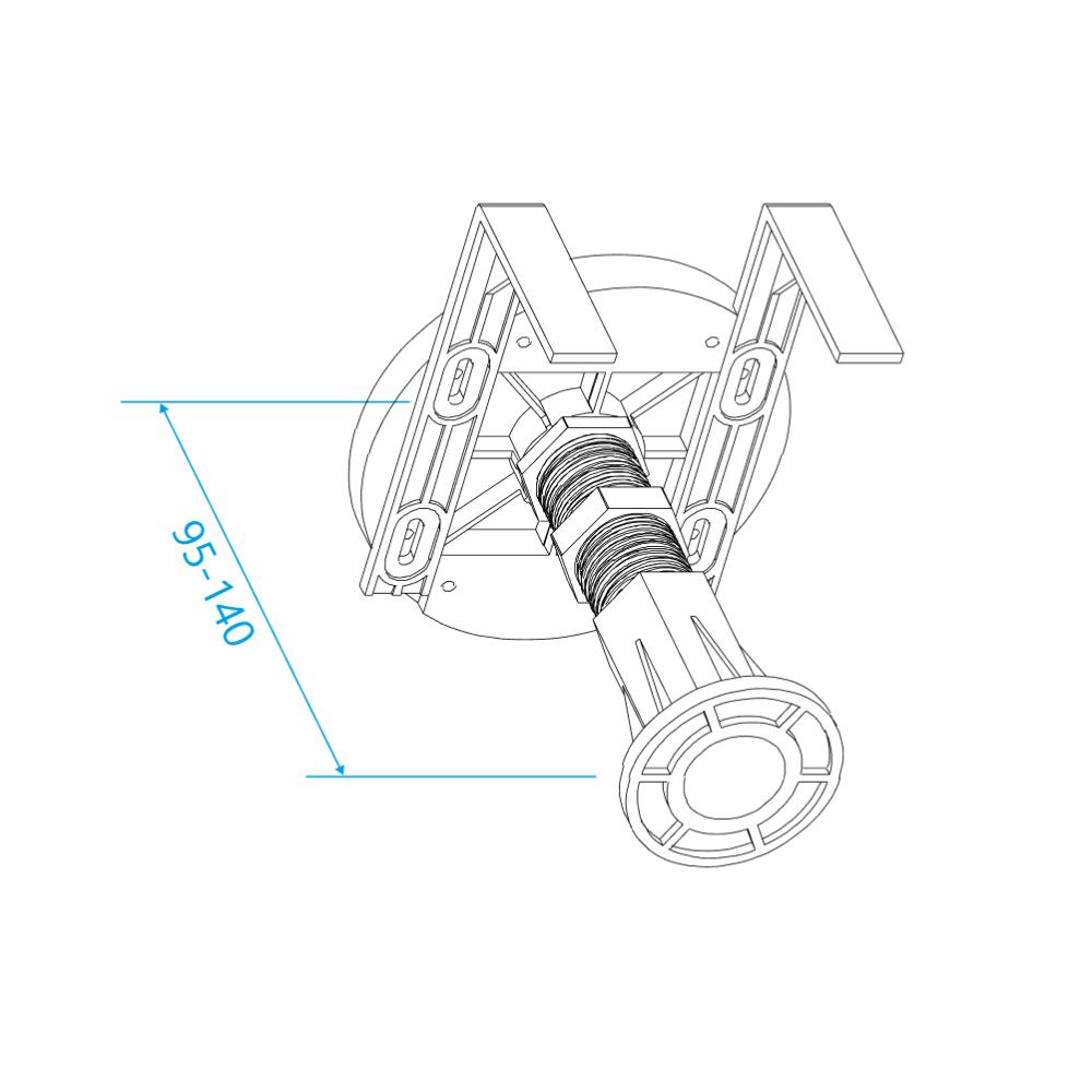 Ножки для поддона RGW N-01 (08), 03230108-31