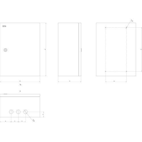 Корпус металлический ЩМП-04 SIMPLE 400х300х175 IP31 NO_SIMPLE_SHMP-04_IP31 ЭРА Б0041655