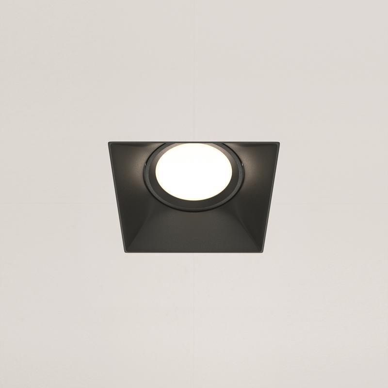 Светильник Dot 10Вт GU10 встраив. Maytoni DL042-01-SQ-B