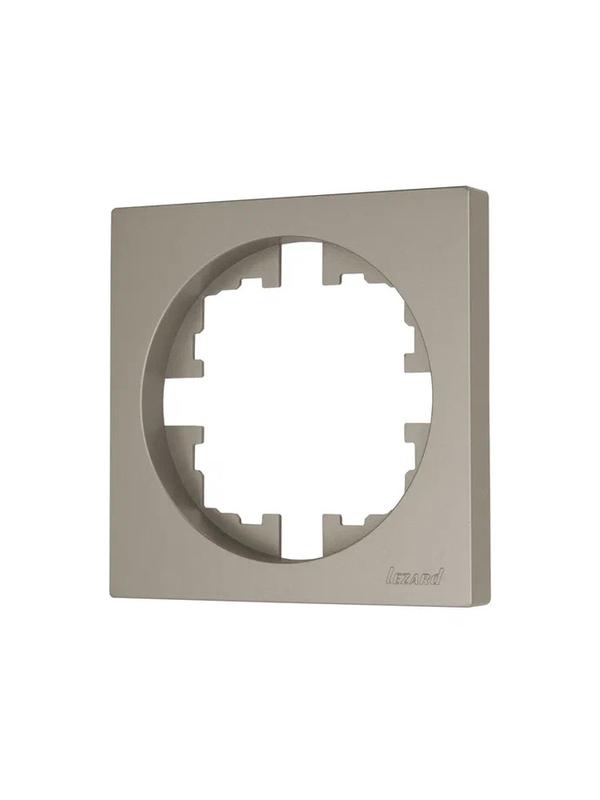 Рамка 1-м OSEN горизонт. квадрат титан LEZARD 743-3700-146