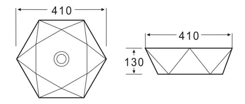 Накладная раковина BelBagno BB1344A