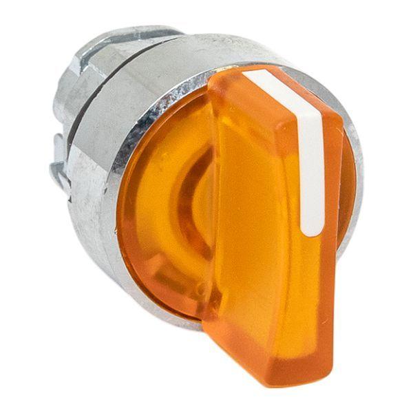 Механизм переключателя исполнительный XB4 IP65 на 3 положения возвратный без фиксации с подсветкой с короткой ручкой желт. EKF XB4BD3L-Y-65