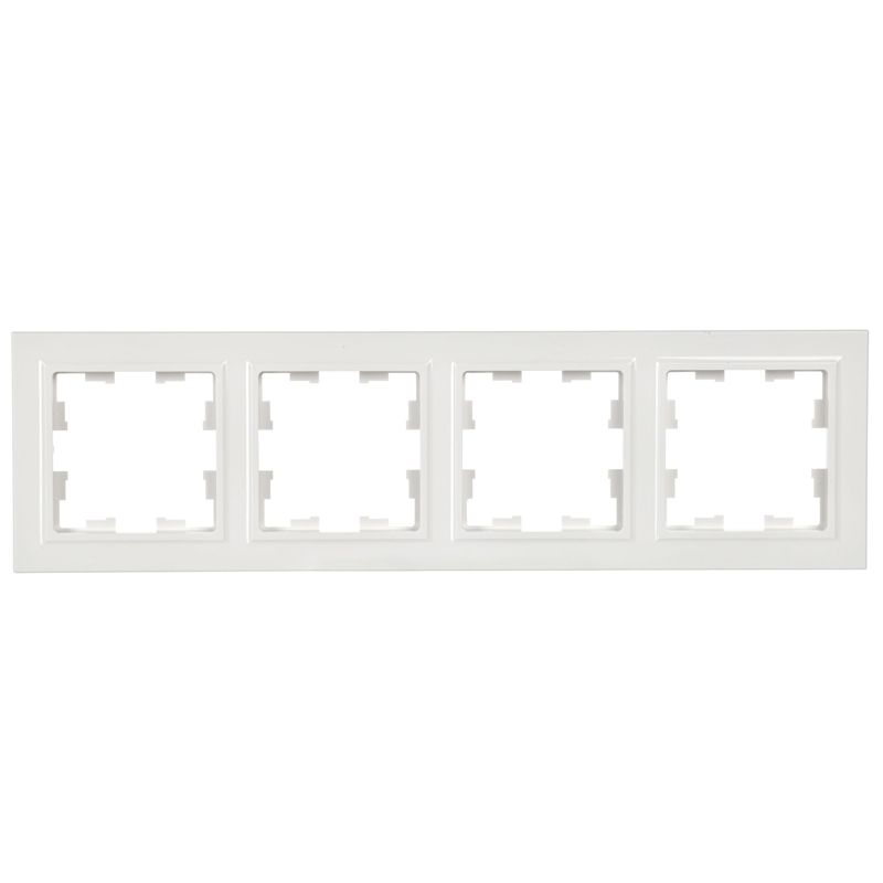 Рамка 4-м BRITE РУ-4-БрБ бел. IEK BR-M42-K01