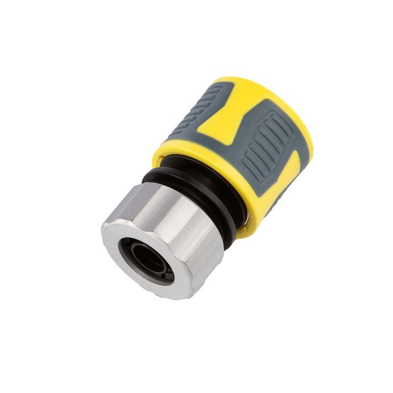 Коннектор для шланга быстросъемный 1/2дюйм с термопластичной резиной и зажимной гайкой из цинка Профи ЧЕТЫРЕ СЕЗОНА 62-0304-F