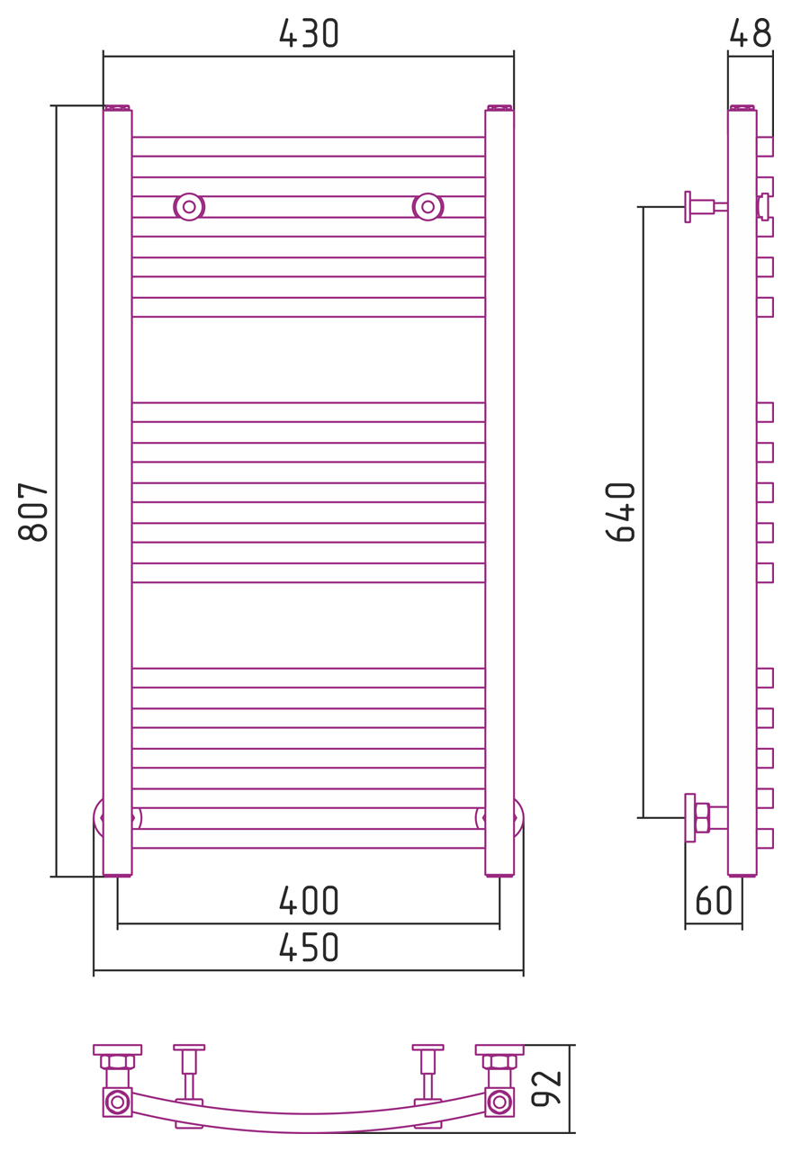 ДР АРКУС 800х400 (Сатин) 071-0251-8040