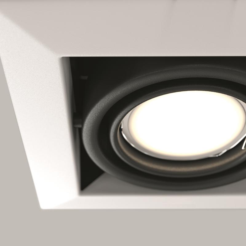 Светильник Metal Modern 1х10Вт GU10 встраив. Maytoni DL008-2-01-W