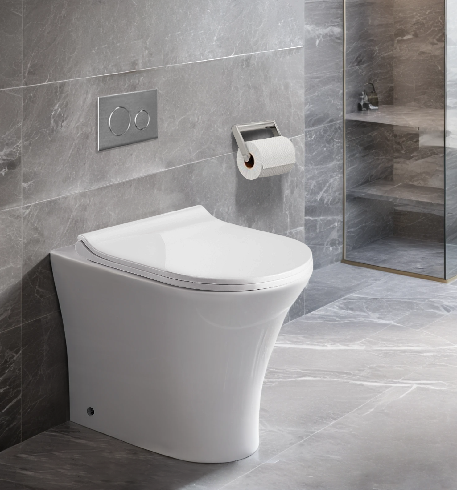 Унитаз BERNINA F приставной безободковый Ceruttispa CT7842 (520х340х400)