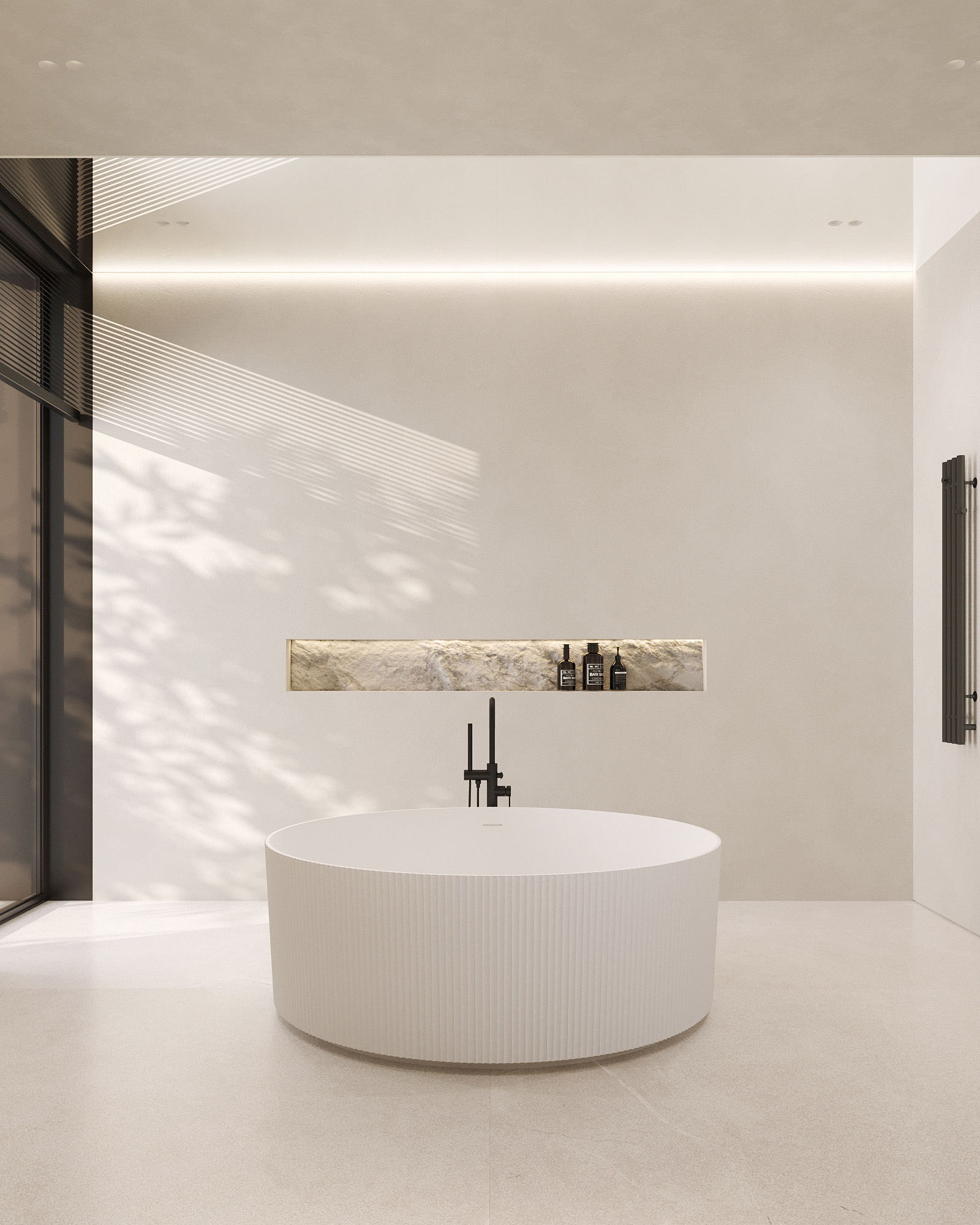 Ванна из искусственного камня ABBER Stein AS9679 белая матовая