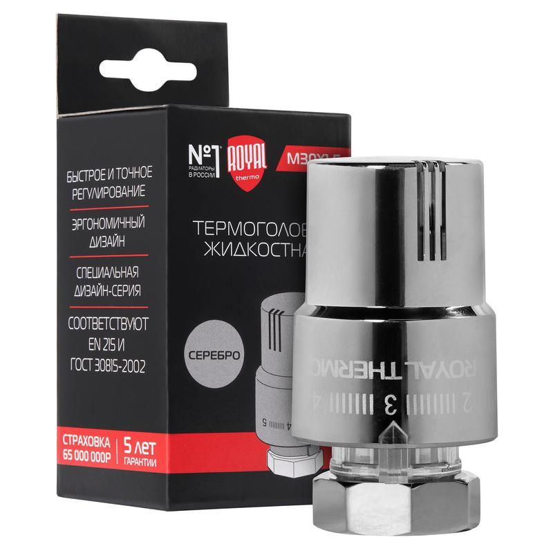 Термоголовка жидкостная М30х1.5 хром Royal Thermo НС-1488976