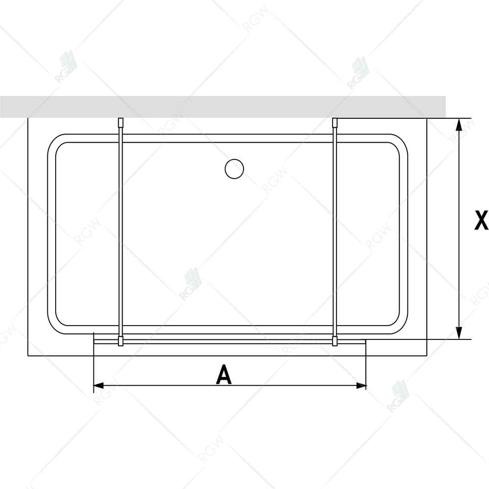 Душевая перегородка RGW WA-016-1, 351016110-11