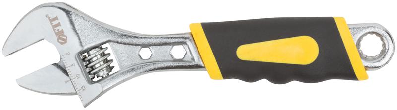 Ключ разводной "Старт" ПВХ накладка на ручку 150мм 19мм FIT 70146