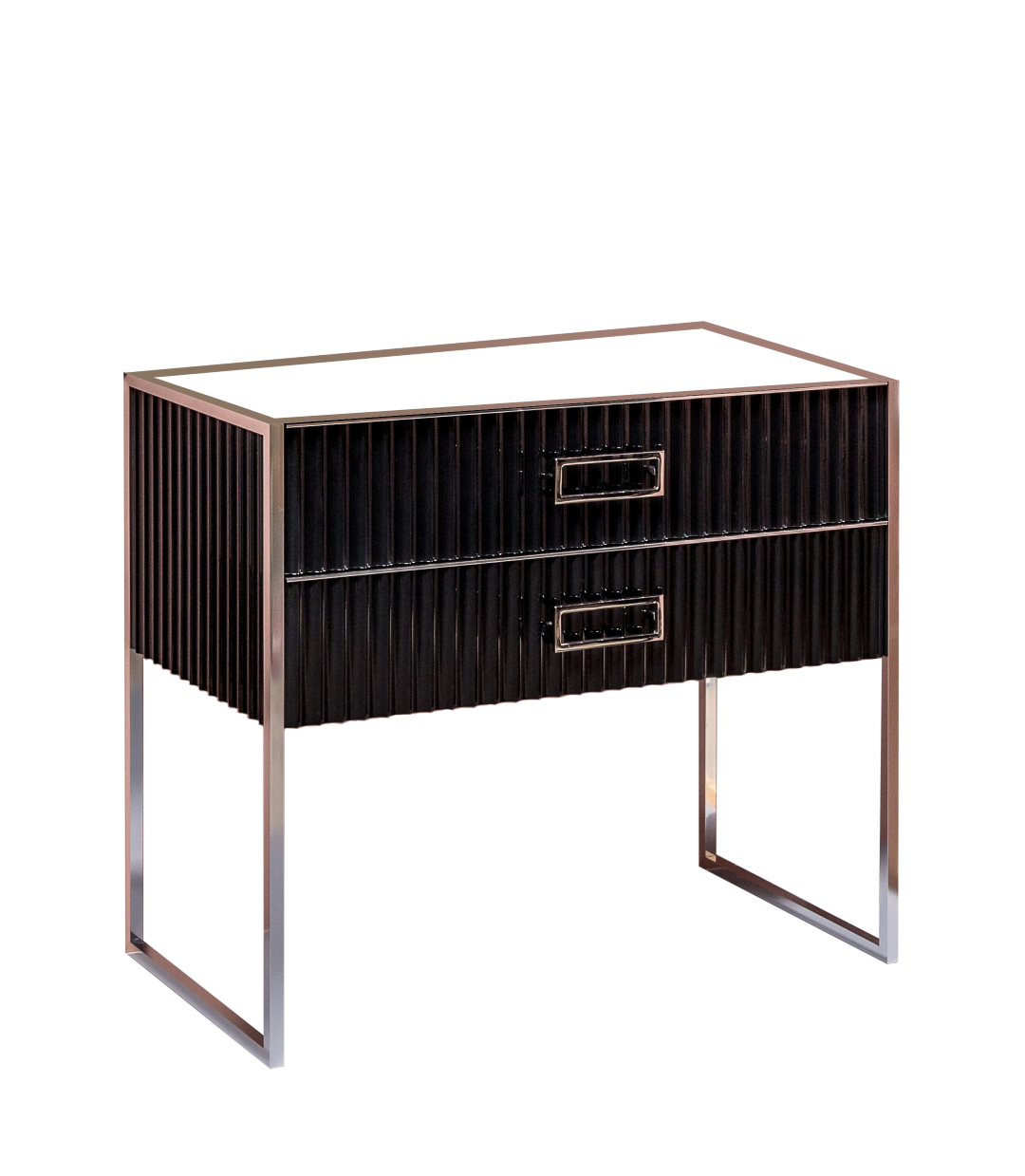 Тумба MONACO 100см h74см черная глянец + хром под раковину чашу