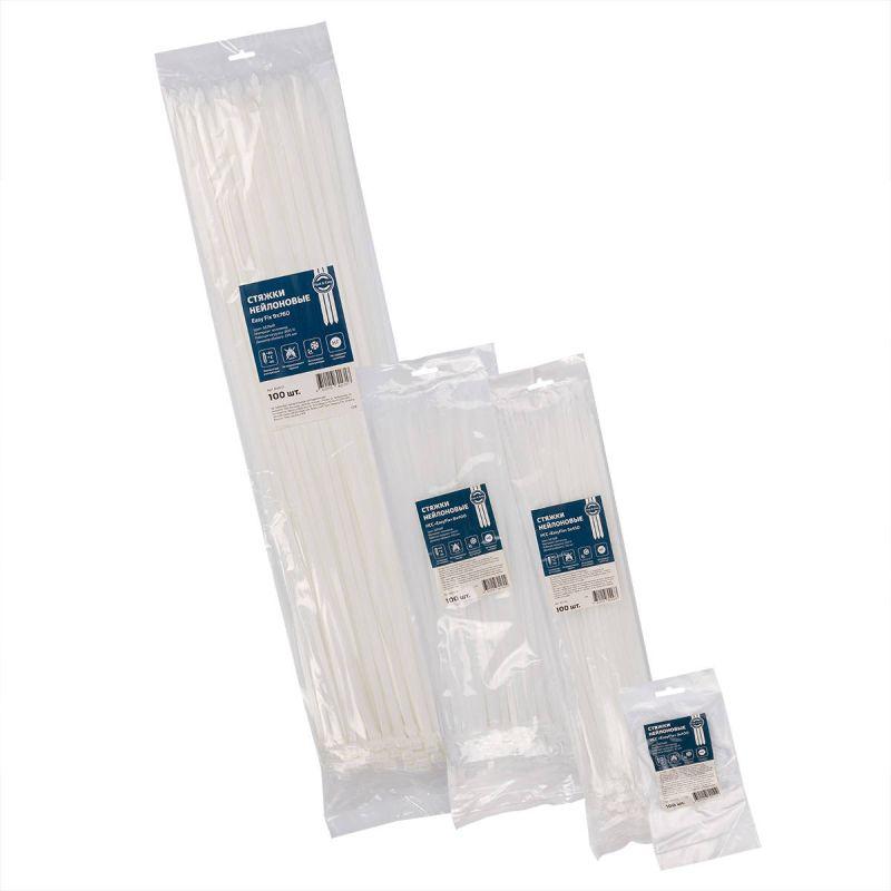 Хомут нейлоновый НСС EasyFix 3х250 бел. (уп.100шт) Fortisflex 89913