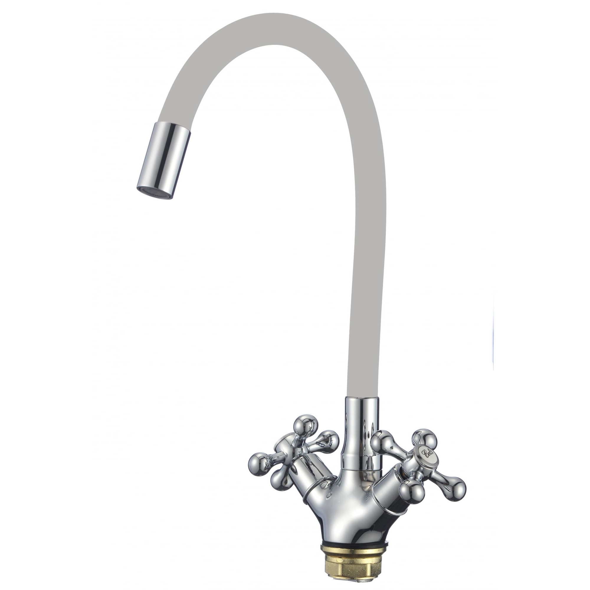 Смеситель для кухни с гибким изливом Fmark FM4319-04, хром