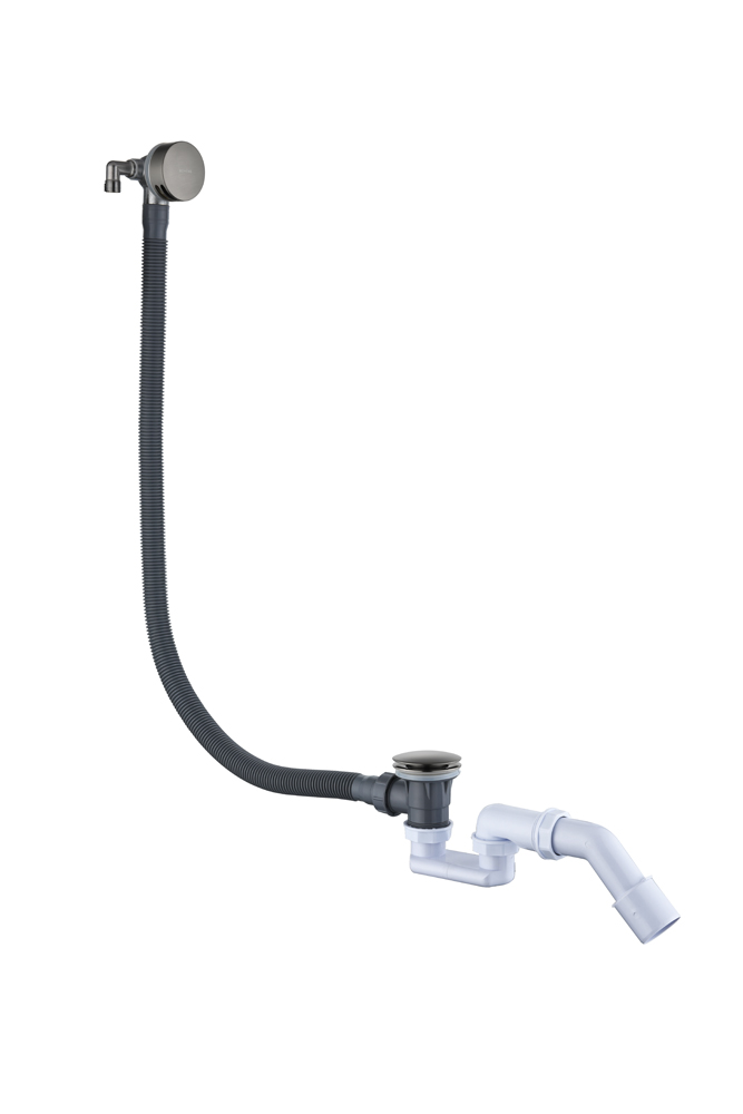 Слив-перелив для ванны, функция наполнения Gun Metal