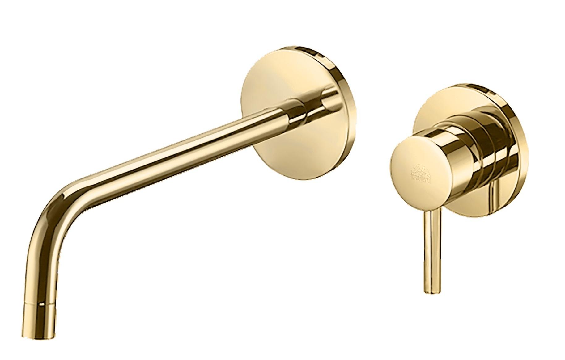 Смеситель для раковины Paffoni LIGHT LIG006HG70 встраиваемый Золото медовое