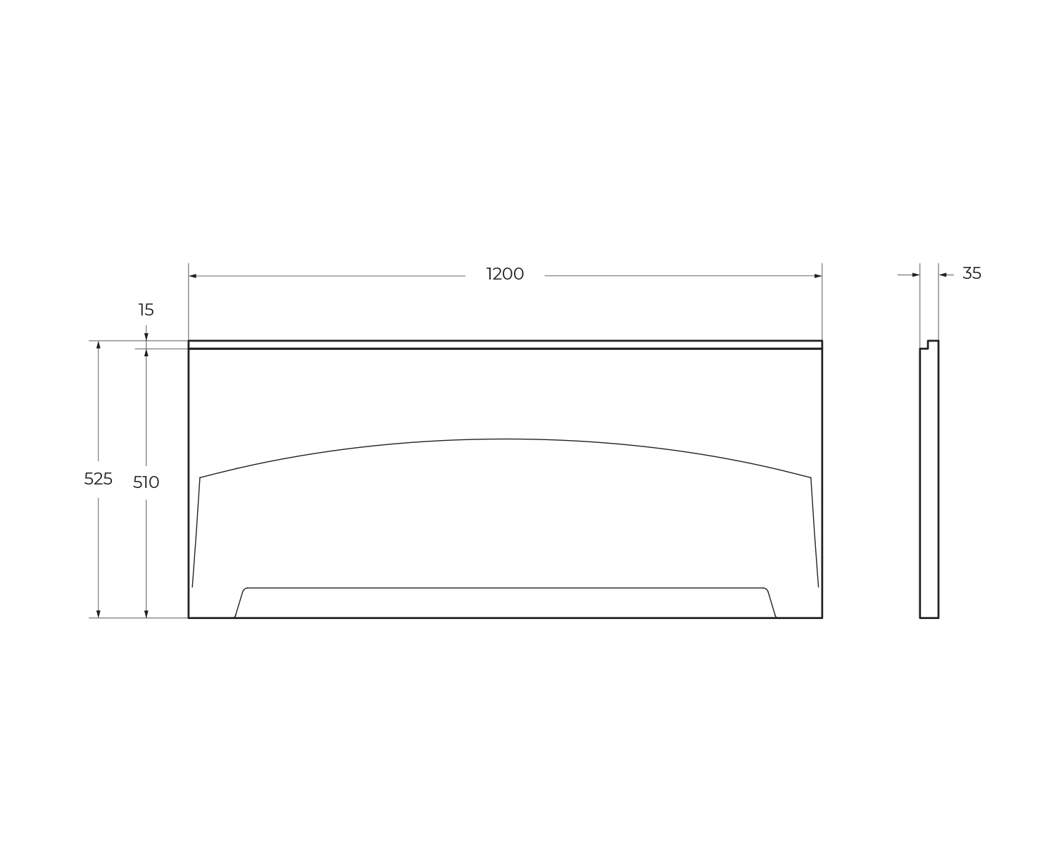 Передняя панель для акриловой ванны CEZARES ECO-120-SCR-W37