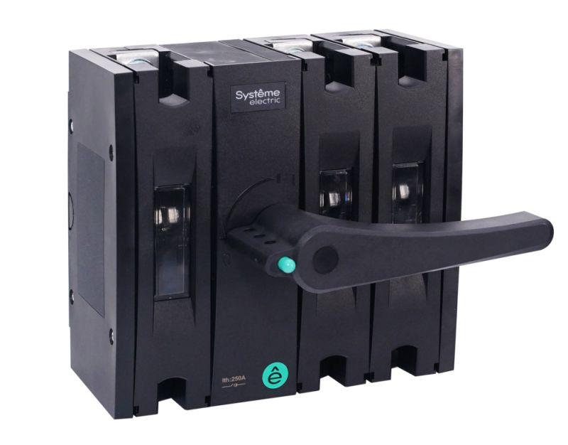 Выключатель-разъединитель SYSTEMEPACT SD250 3п 200А рукоятка фронт. центр (зак. отдельно) SE SSD02503MF0200