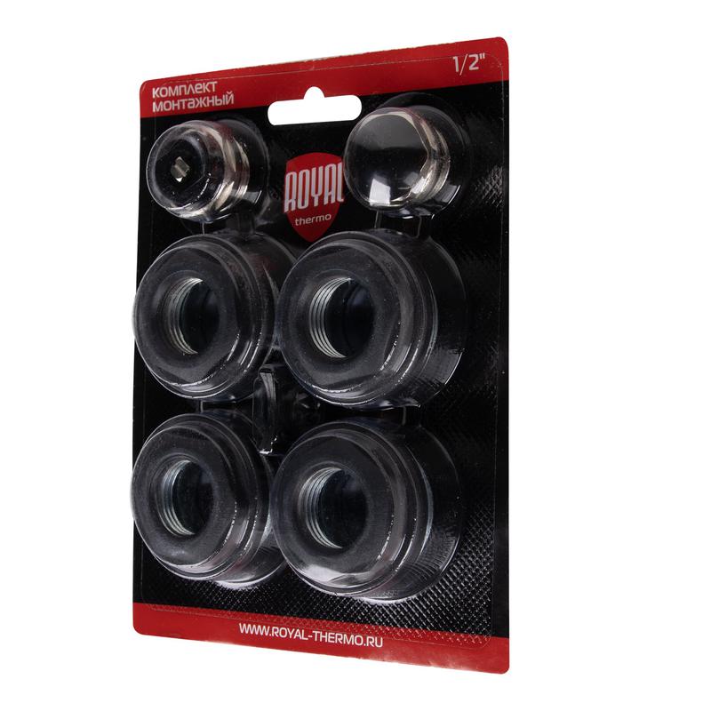 Комплект монтажный 1дюймх1/2дюйм черн. Royal Thermo НС-1614222