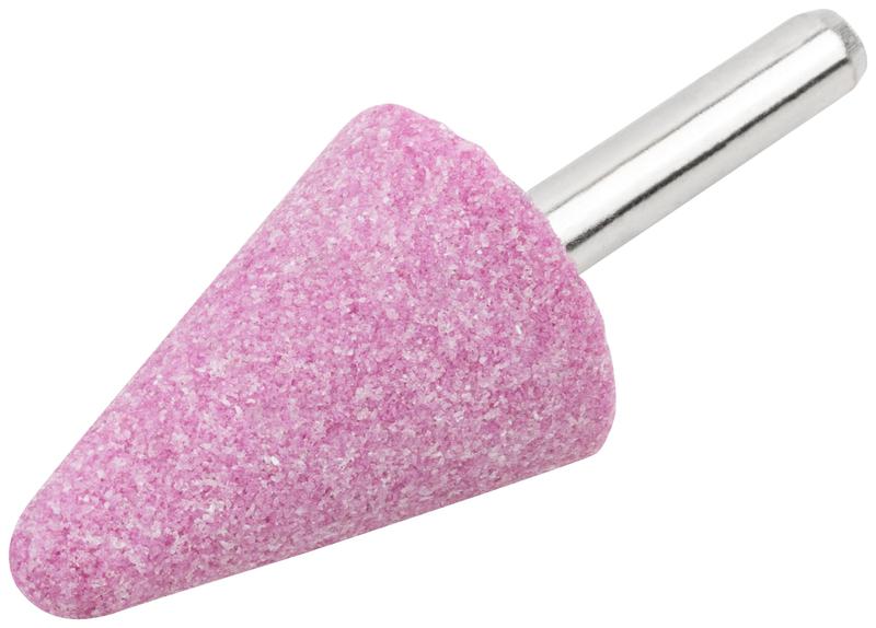 Шарошка абразивная по металлу хвостовик 6мм конус с закруглением 25х35мм FIT 36962