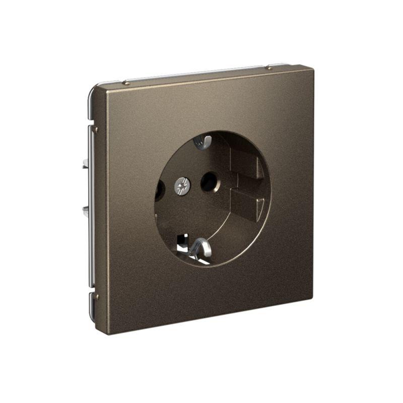 Розетка ArtGallery 16А с заземл. быстрозажим. клем. механизм мокко SE GAL000643S