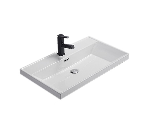 Раковина Gid 5560s 71166 встраиваемая сверху белая 61x46.5x15