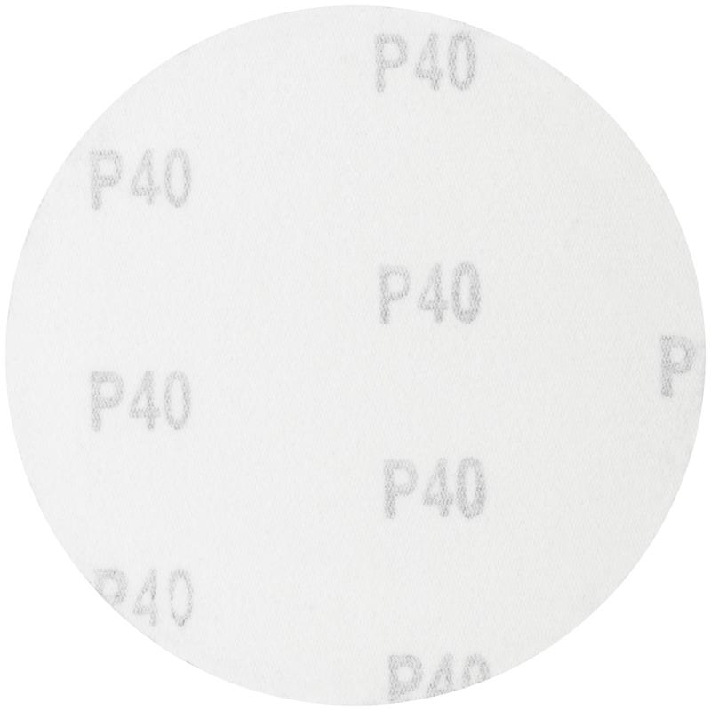 Круг шлифовальный сплошной (липучка) 125мм Р 40 алюм./оксидные (уп.5шт) КУРС 39772