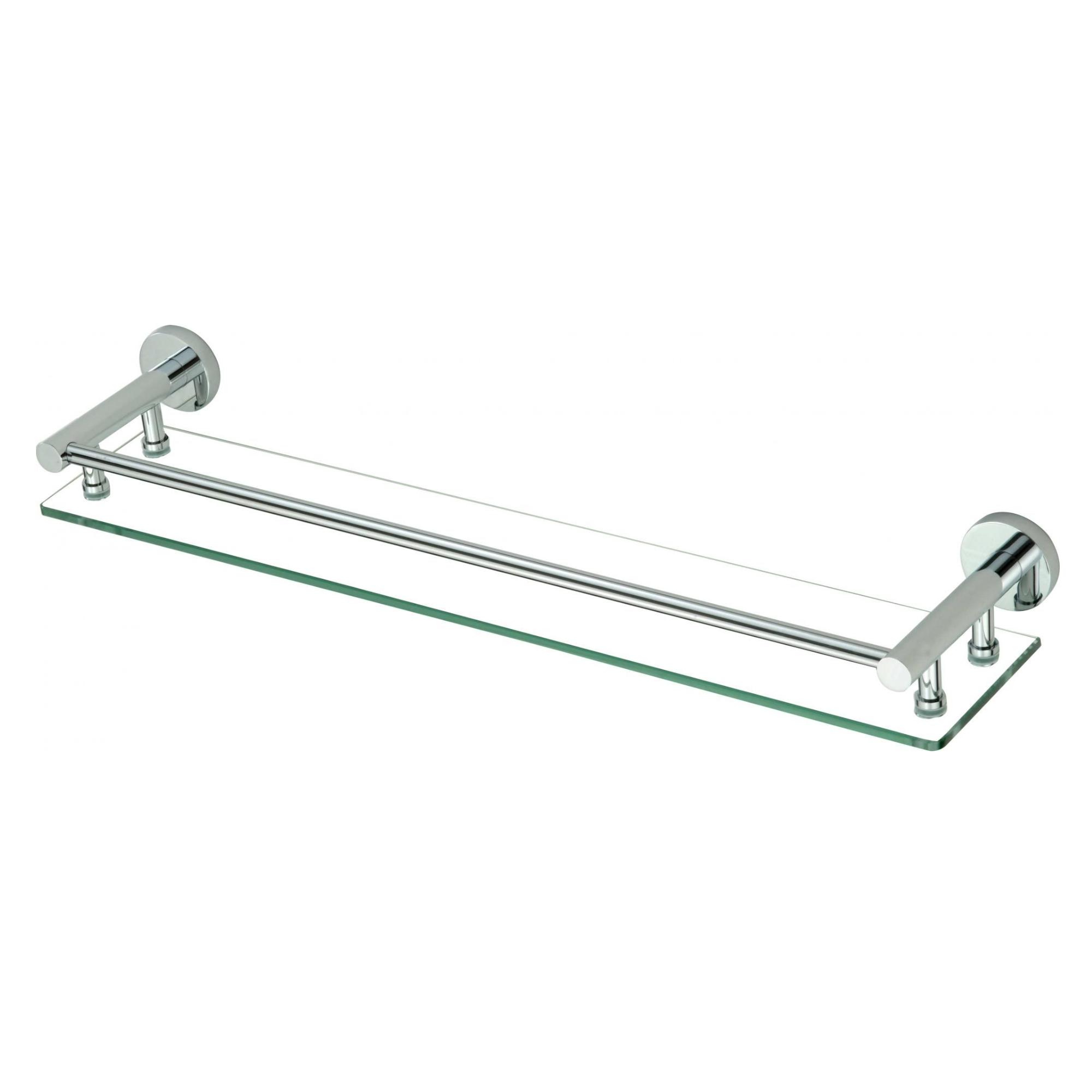 Полка стеклянная Savol S-608791, хром